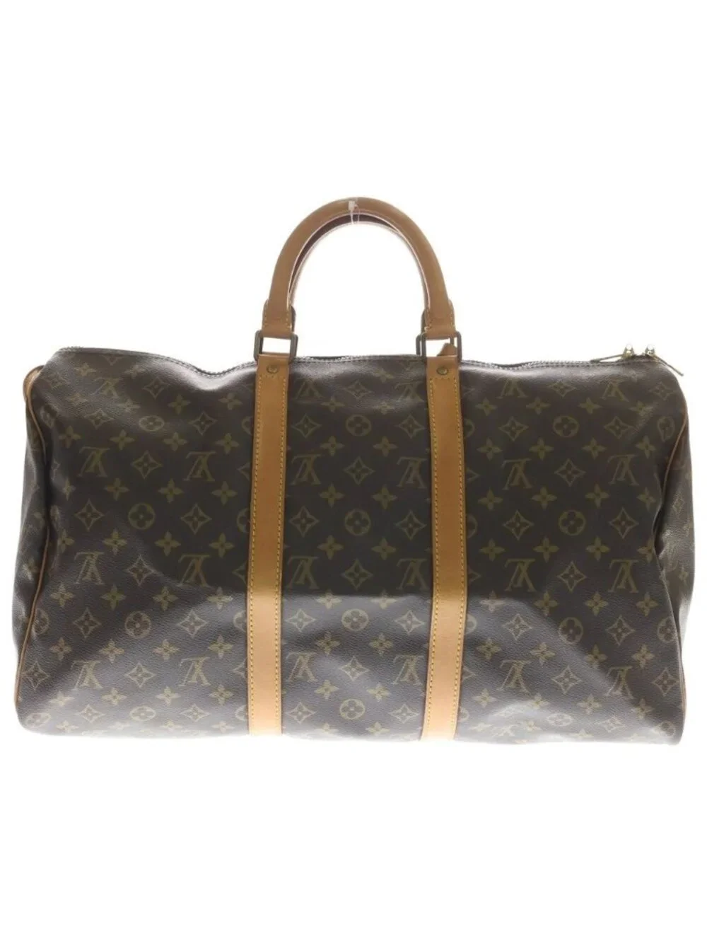 Louis Vuitton Keepall Bandouliere 50 Monogram Boston Bag Brown